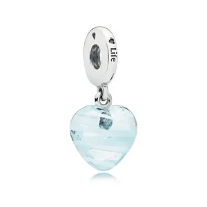 (immagine per) Charm Pendente PANDORA Cuore Nastro Blu
