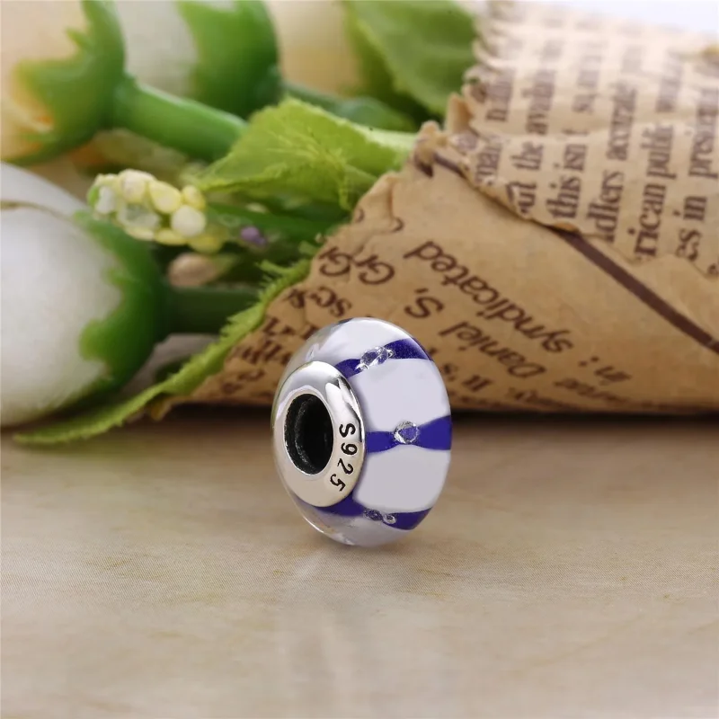 (immagine per) Charm PANDORA in Vetro di Murano Blu - Visualizza 2