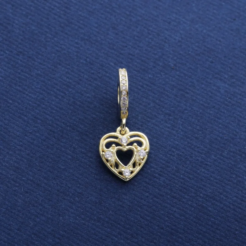 (immagine per) Charm pendente PANDORA Cuore romantico - Visualizza 2