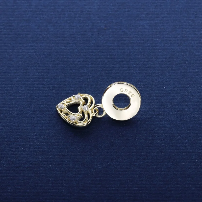 (immagine per) Charm pendente PANDORA Cuore romantico - Visualizza 3