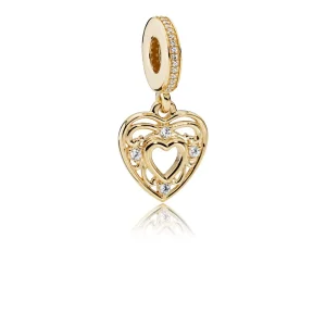 Charm pendente PANDORA Cuore romantico (immagine per) Charm pendente PANDORA Cuore romantico
