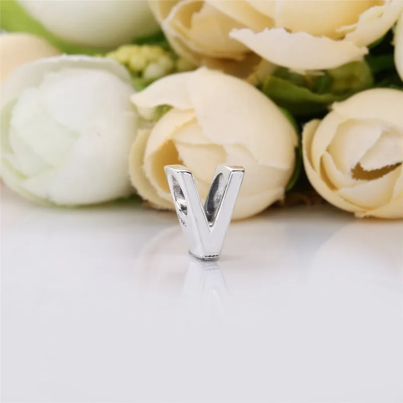 (immagine per) Charm PANDORA Lettera V - Visualizza 2