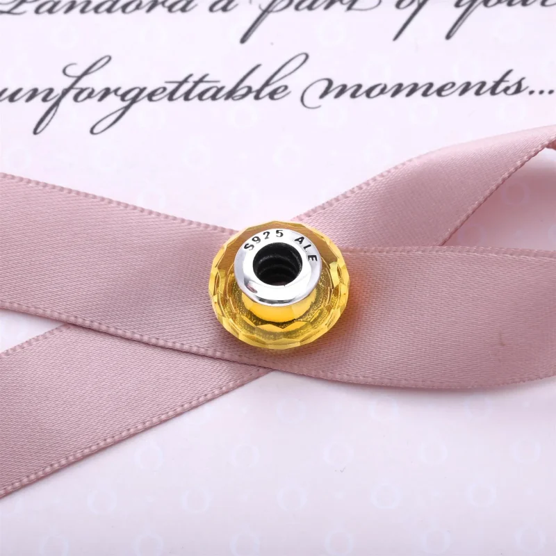 (immagine per) Vetro di Murano Sfaccettato Oro - Pandora IT - Visualizza 3