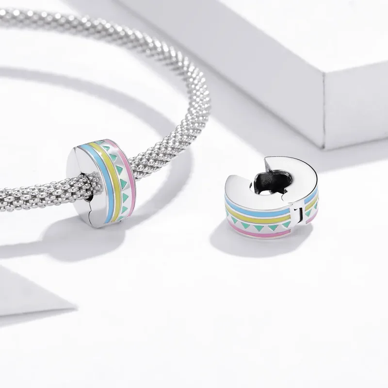 (immagine per) Charm Clip tipo Pandora Colorato - SCC1756 - Visualizza 4