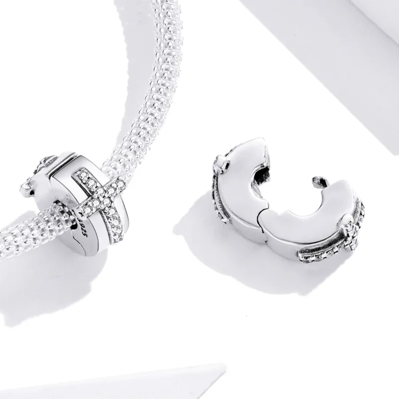 (immagine per) Charm Clip tipo Pandora Croce - SCC1497 - Visualizza 4