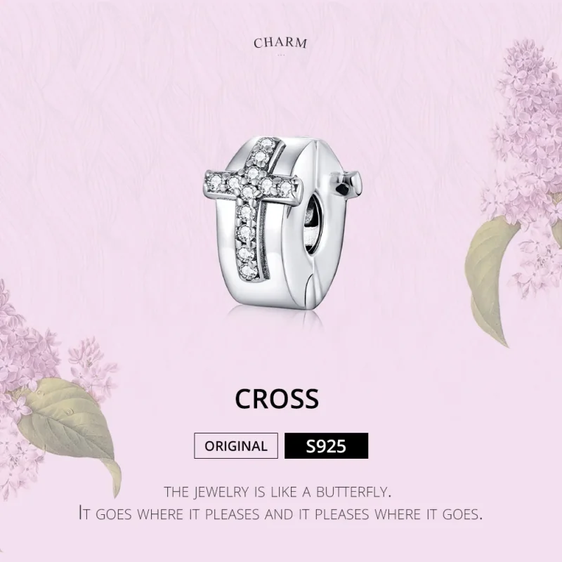 (immagine per) Charm Clip tipo Pandora Croce - SCC1497 - Visualizza 6