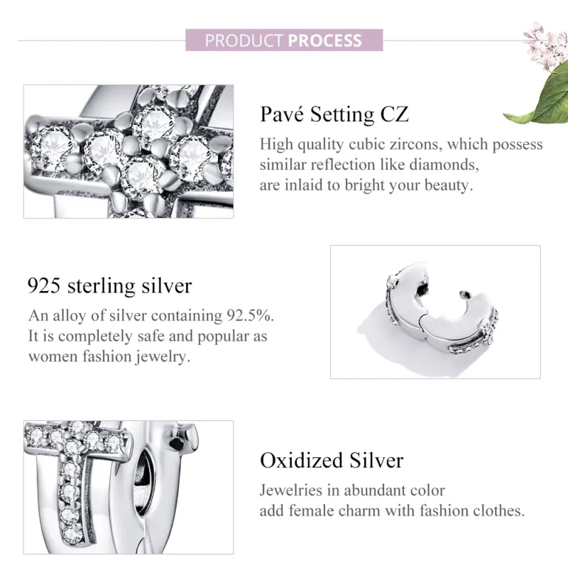 (immagine per) Charm Clip tipo Pandora Croce - SCC1497 - Visualizza 8