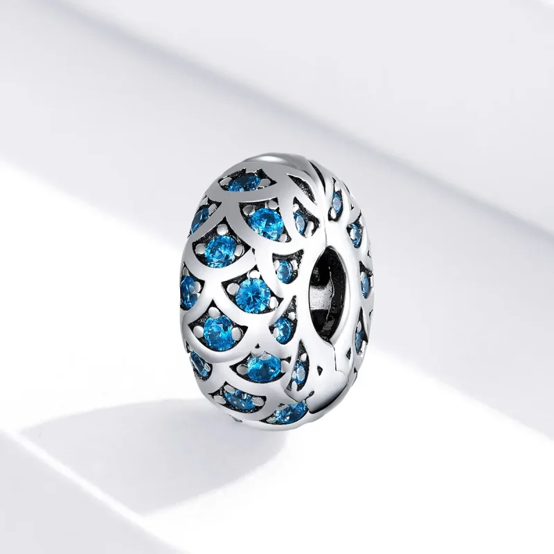 (immagine per) Charm Clip tipo Pandora Eleganza blu - SCC1513 - Visualizza 2