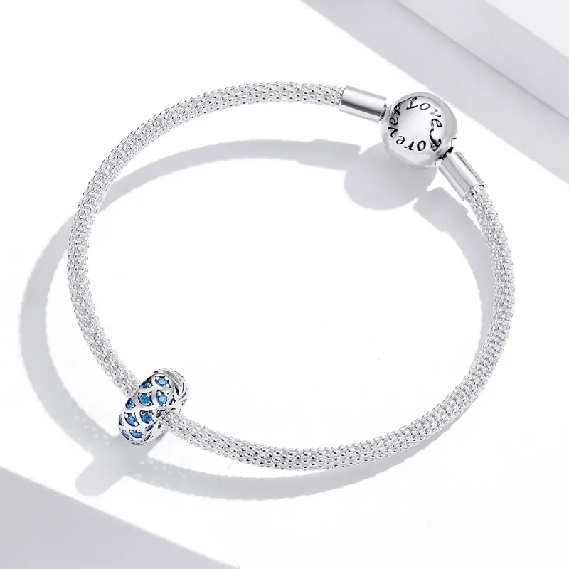 (immagine per) Charm Clip tipo Pandora Eleganza blu - SCC1513 - Visualizza 3