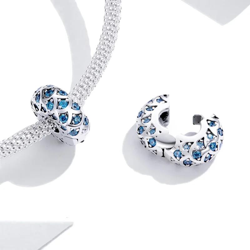 (immagine per) Charm Clip tipo Pandora Eleganza blu - SCC1513 - Visualizza 4