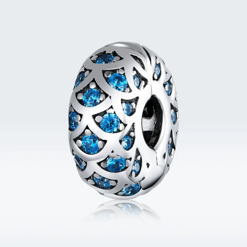 (immagine per) Charm Clip tipo Pandora Eleganza blu - SCC1513 - Visualizza 5