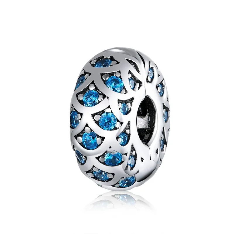 (immagine per) Charm Clip tipo Pandora Eleganza blu - SCC1513