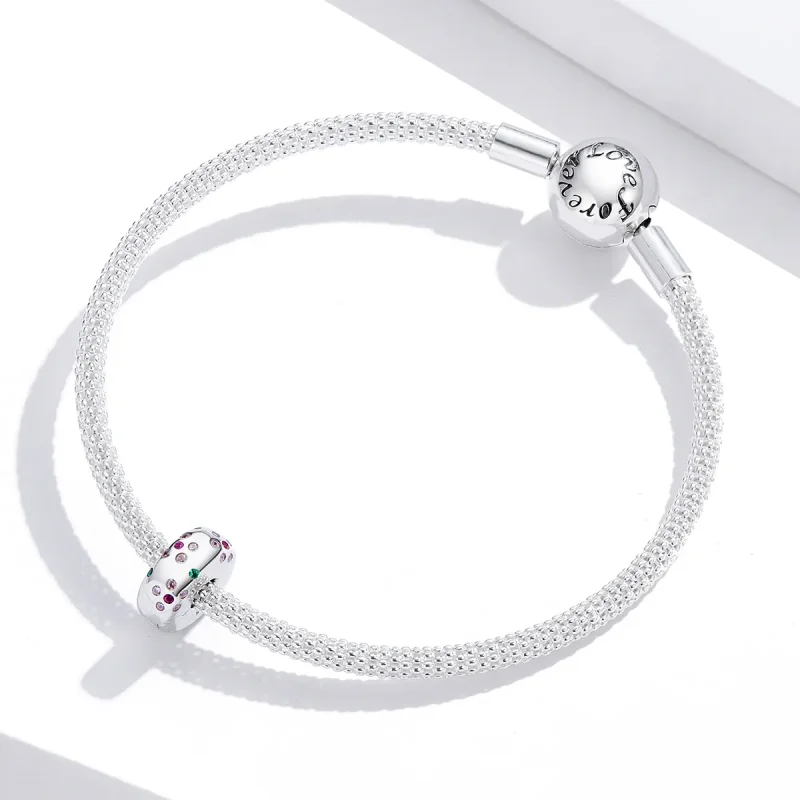 (immagine per) Charm Clip tipo Pandora Fiori contratti - BSC245 - Visualizza 4