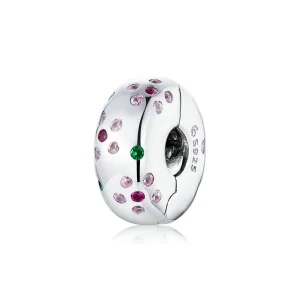(immagine per) Charm Clip tipo Pandora Fiori contratti - BSC245