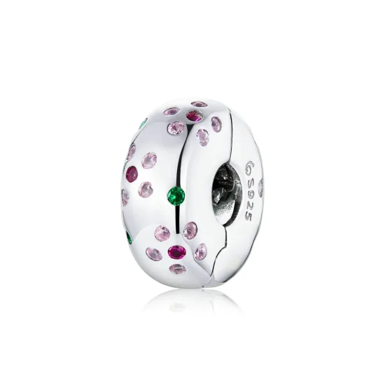 (immagine per) Charm Clip tipo Pandora Fiori contratti - BSC245