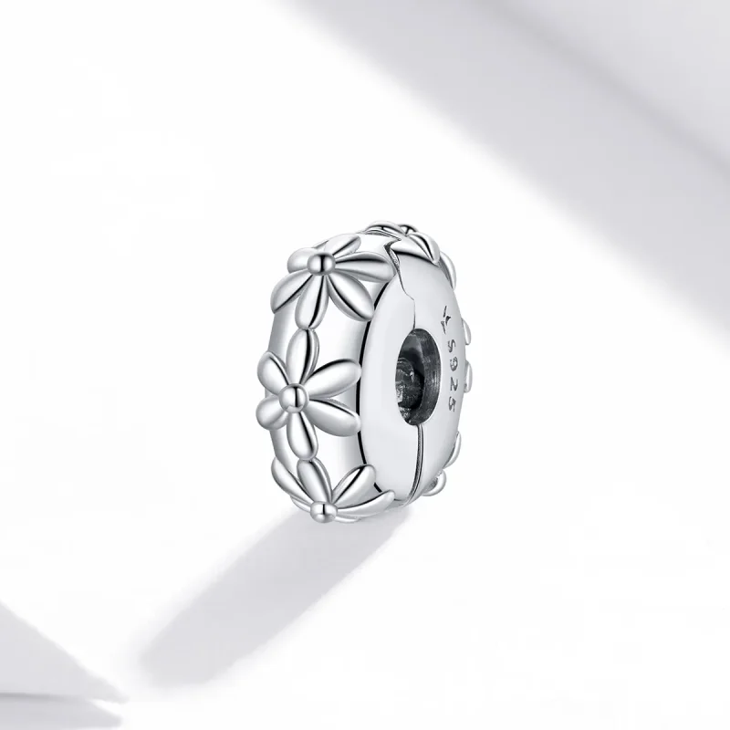 (immagine per) Charm Clip tipo Pandora Fiori Margherita - SCC1795 - Visualizza 2