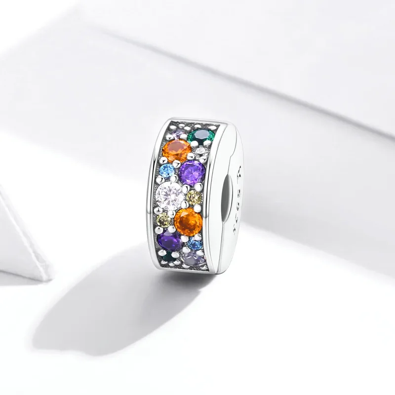 (immagine per) Charm Clip tipo Pandora Giardino colorato - SCC1609 - Visualizza 2