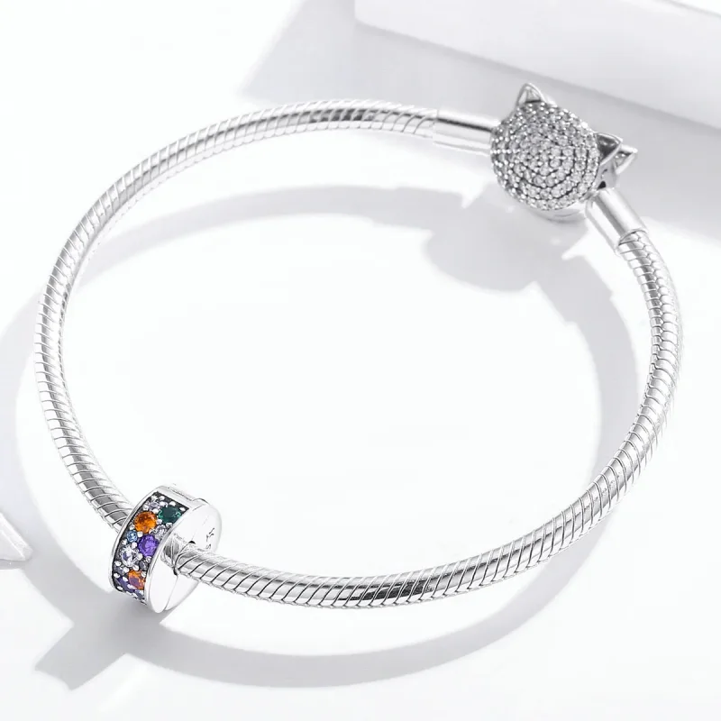 (immagine per) Charm Clip tipo Pandora Giardino colorato - SCC1609 - Visualizza 3