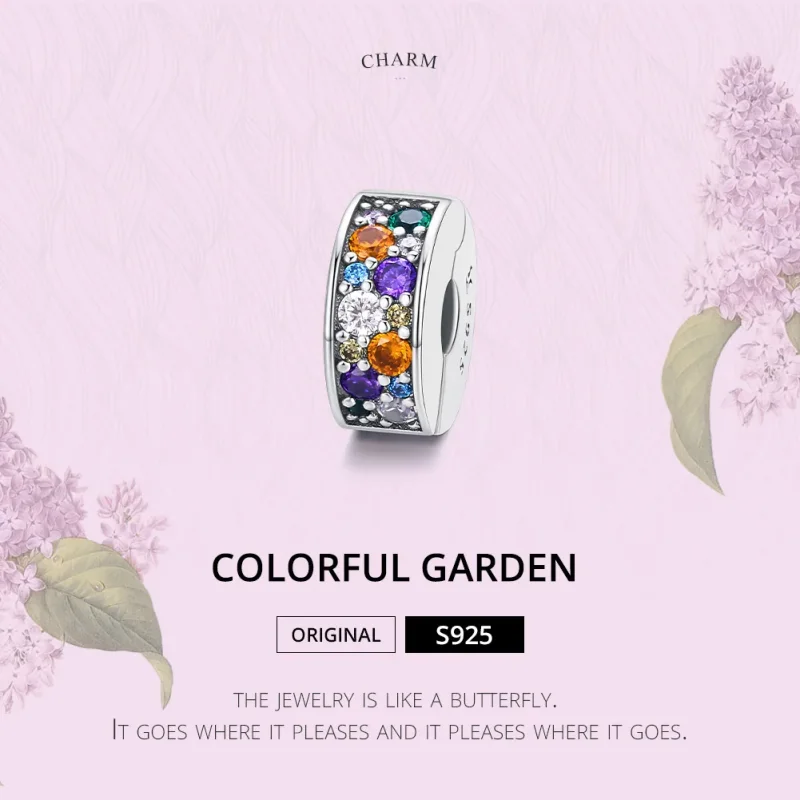 (immagine per) Charm Clip tipo Pandora Giardino colorato - SCC1609 - Visualizza 6