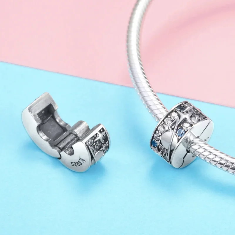 (immagine per) Charm Clip tipo Pandora Pianeta - SCC985 - Visualizza 3
