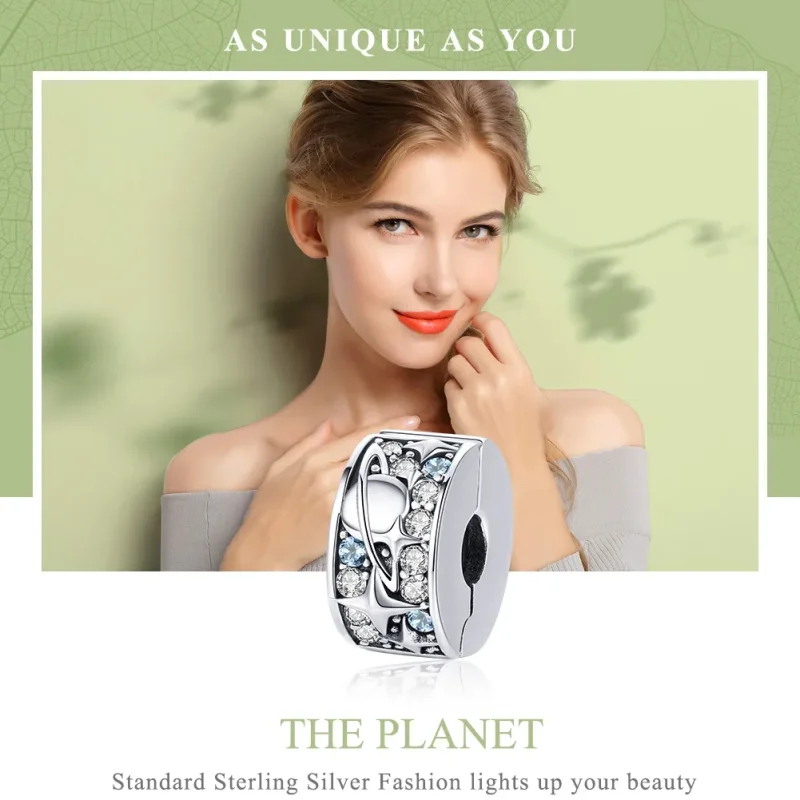 (immagine per) Charm Clip tipo Pandora Pianeta - SCC985 - Visualizza 6