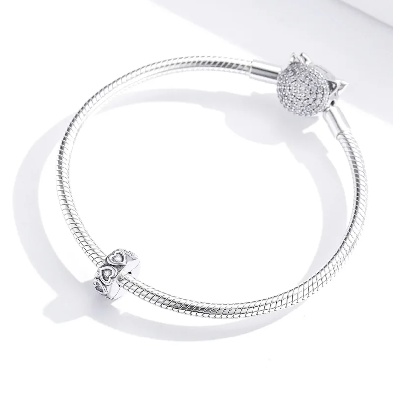 (immagine per) Charm Clip tipo Pandora Rilievo d'epoca - SCC1557 - Visualizza 3
