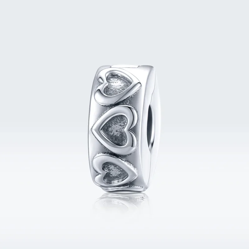 (immagine per) Charm Clip tipo Pandora Rilievo d'epoca - SCC1557 - Visualizza 5