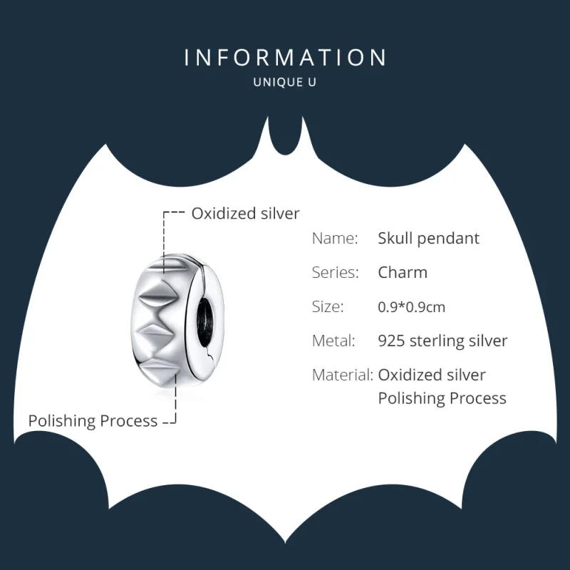 (immagine per) Charm Clip tipo Pandora Rivetto - SCC1780 - Visualizza 6