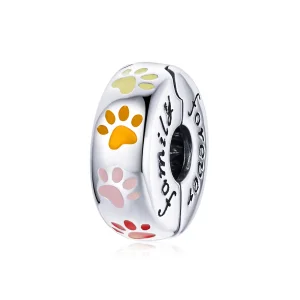 (immagine per) Charm Clip tipo Pandora Stampe di artigli colorati - SCC1850