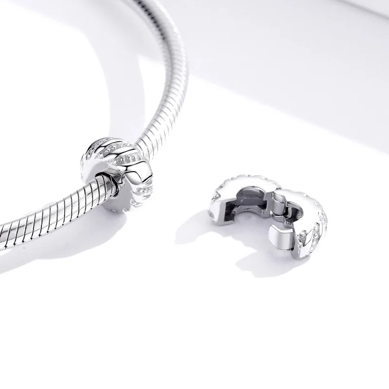 (immagine per) Charm Clip tipo Pandora Struttura semplice - BSC278 - Visualizza 4