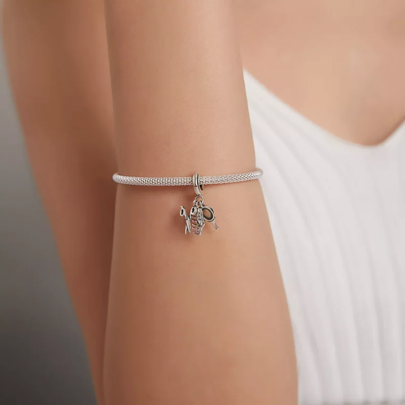 (immagine per) Charm Pendente tipo Pandora Abito da ragazza squisito - SCC1887 - Visualizza 5