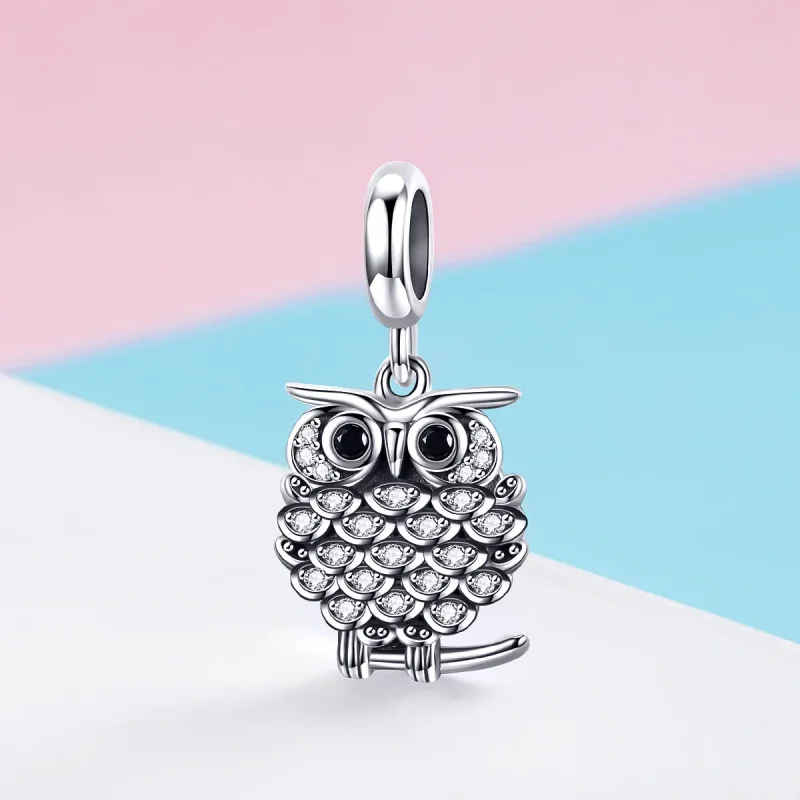 (immagine per) Charm Pendente tipo Pandora Adorabile gufo - SCC949 - Visualizza 2