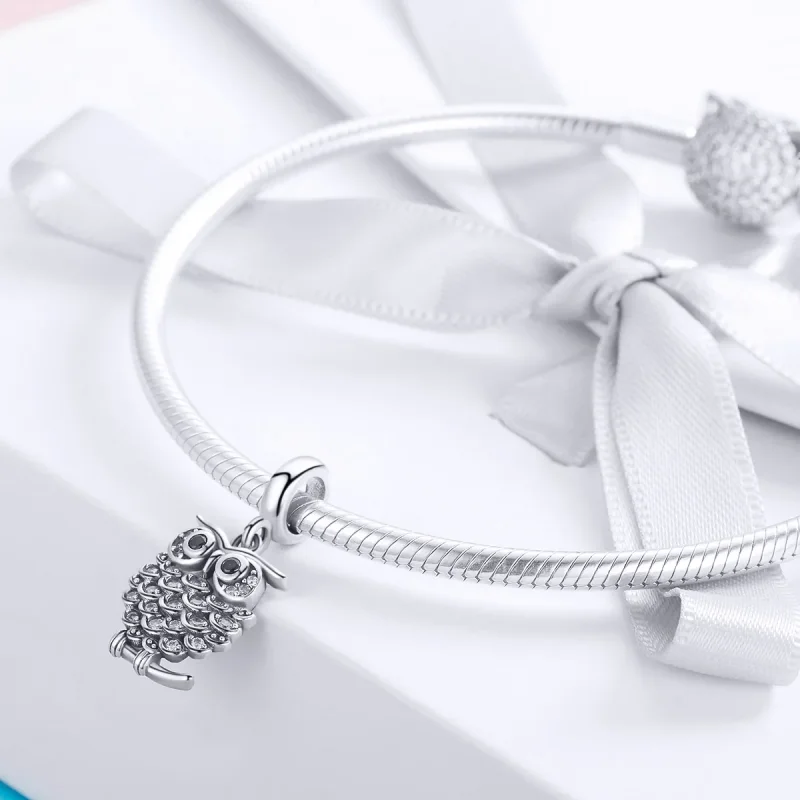 (immagine per) Charm Pendente tipo Pandora Adorabile gufo - SCC949 - Visualizza 3