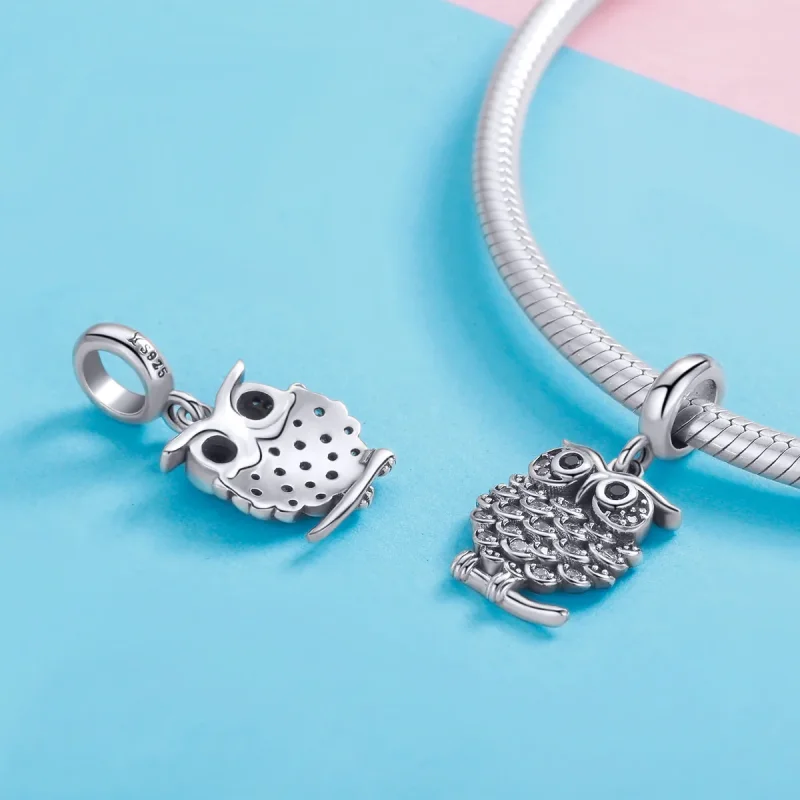 (immagine per) Charm Pendente tipo Pandora Adorabile gufo - SCC949 - Visualizza 4