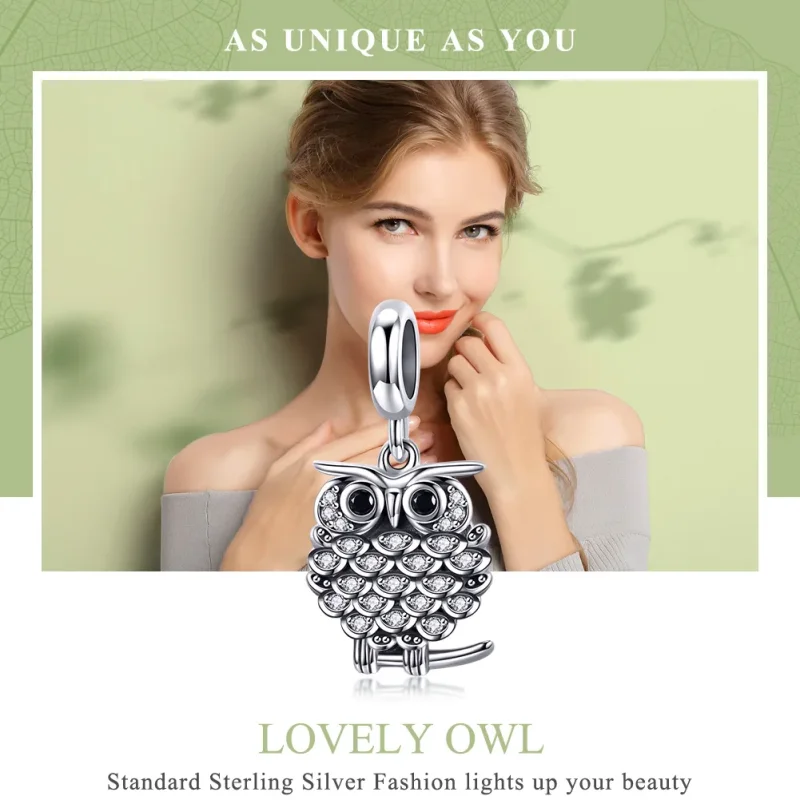 (immagine per) Charm Pendente tipo Pandora Adorabile gufo - SCC949 - Visualizza 6