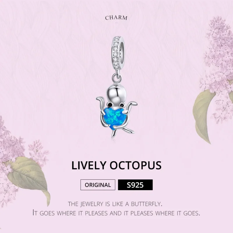 (immagine per) Charm Pendente tipo Pandora Adorabile polpo - SCC1831 - Visualizza 6