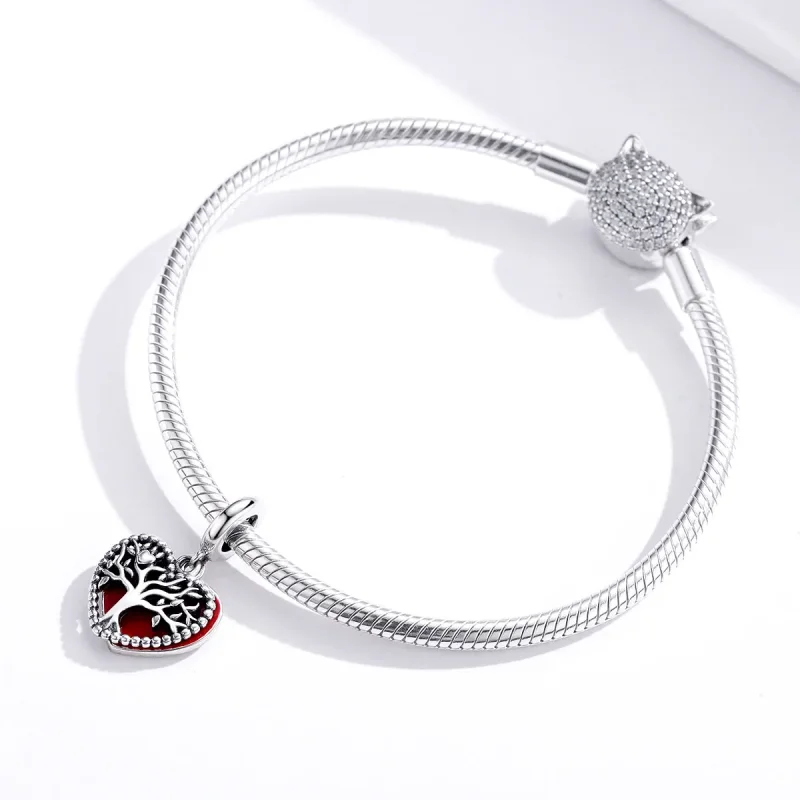 (immagine per) Charm Pendente tipo Pandora Albero dell'amore - SCC1556 - Visualizza 4