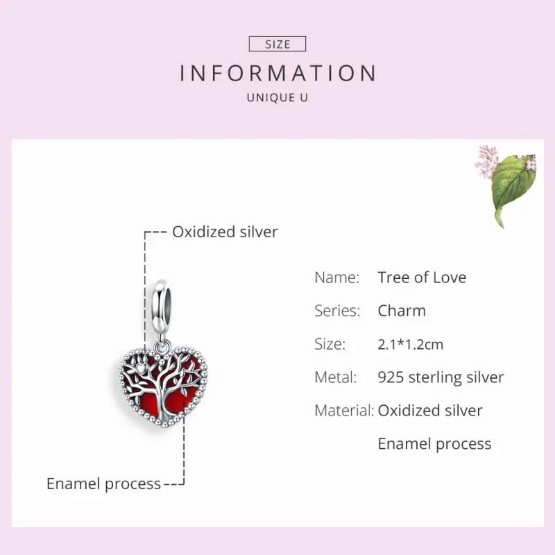 (immagine per) Charm Pendente tipo Pandora Albero dell'amore - SCC1556 - Visualizza 7