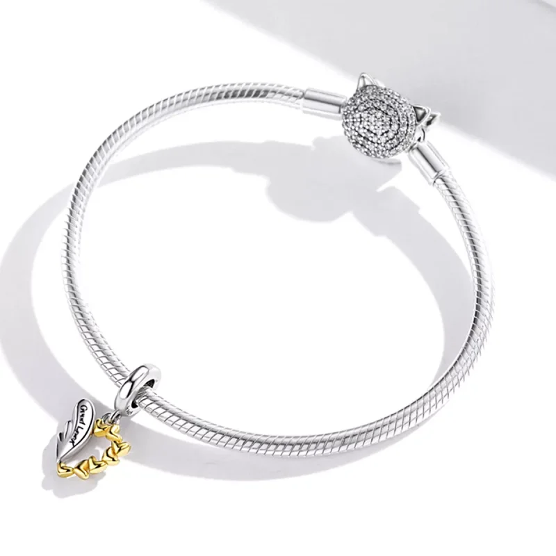(immagine per) Charm Pendente tipo Pandora Ali fortunate - BSC504 - Visualizza 3