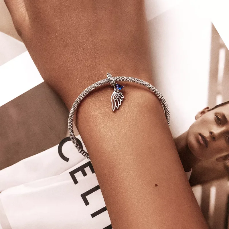 (immagine per) Charm Pendente tipo Pandora Ali traforate - SCC2071 - Visualizza 5