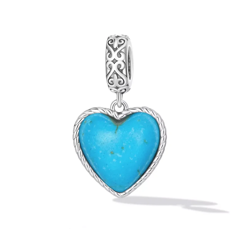 (immagine per) Charm Pendente tipo Pandora Ama il turchese - SCC2227 - Visualizza 2