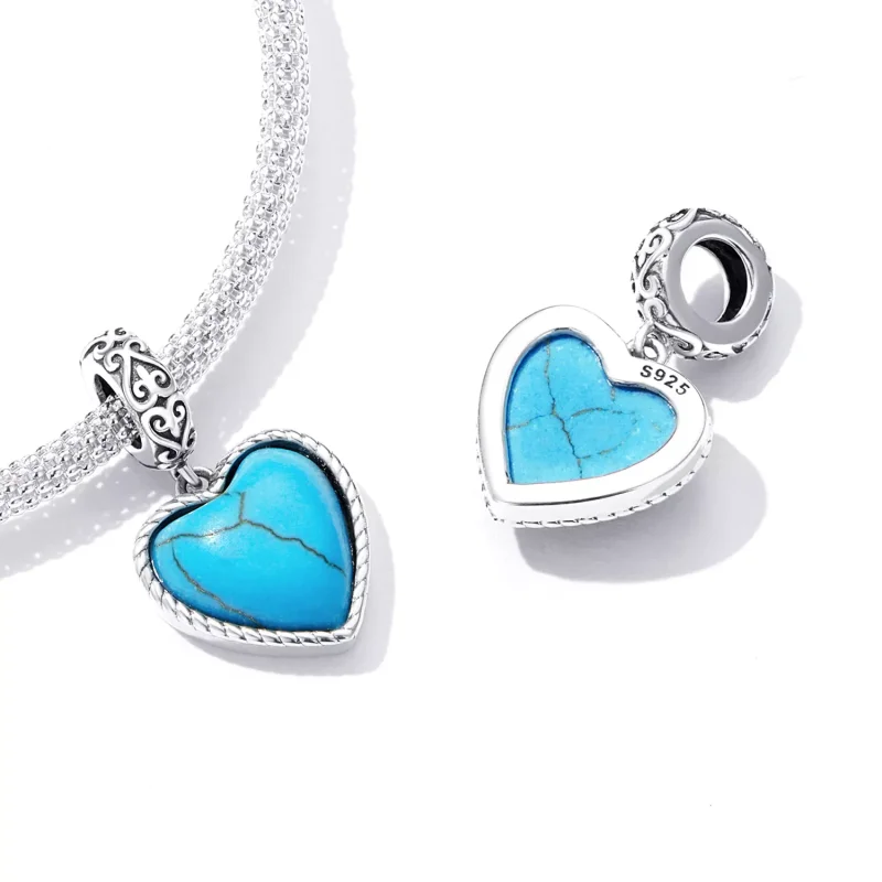 (immagine per) Charm Pendente tipo Pandora Ama il turchese - SCC2227 - Visualizza 4