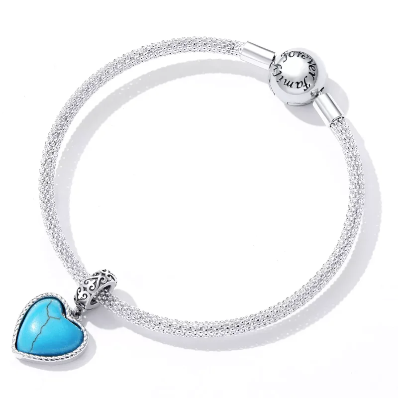 (immagine per) Charm Pendente tipo Pandora Ama il turchese - SCC2227 - Visualizza 5