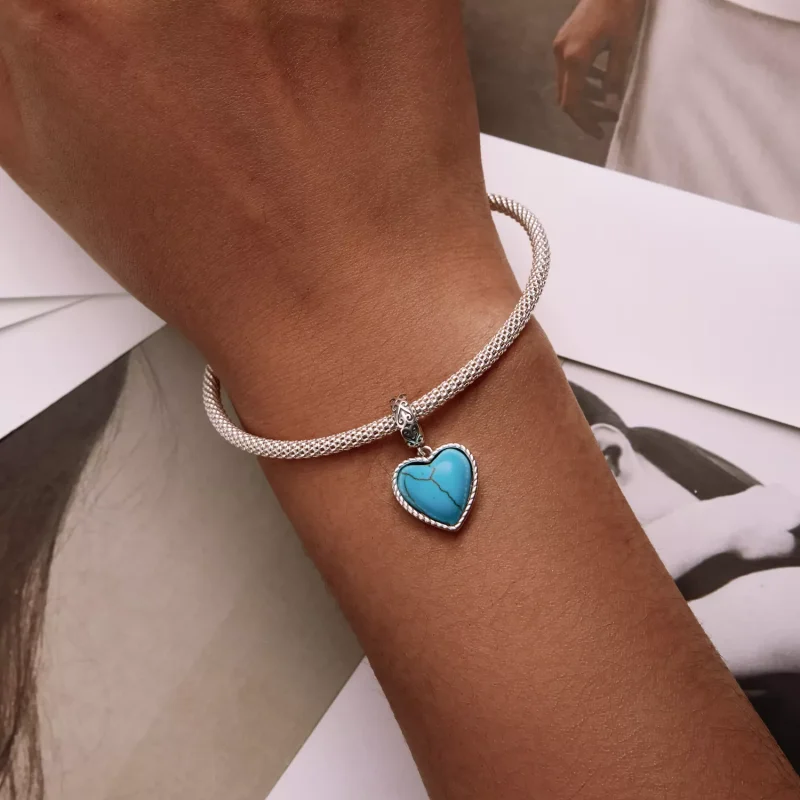 (immagine per) Charm Pendente tipo Pandora Ama il turchese - SCC2227 - Visualizza 6