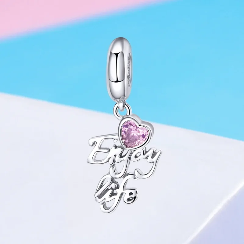 (immagine per) Charm Pendente tipo Pandora Ama la vita - SCC907 - Visualizza 4