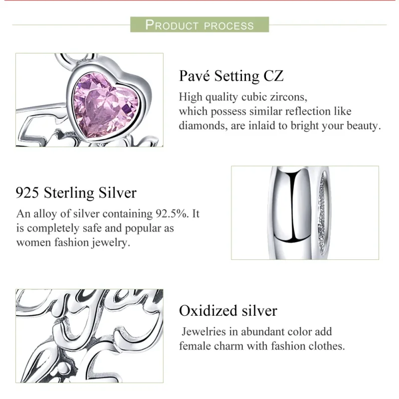 (immagine per) Charm Pendente tipo Pandora Ama la vita - SCC907 - Visualizza 7