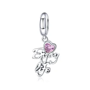 (immagine per) Charm Pendente tipo Pandora Ama la vita - SCC907