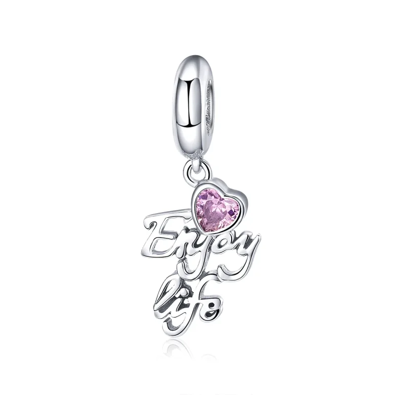 (immagine per) Charm Pendente tipo Pandora Ama la vita - SCC907