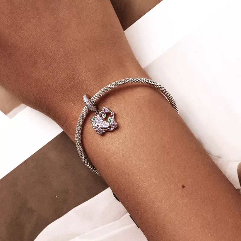 (immagine per) Charm Pendente tipo Pandora Amo il giardino primaverile - BSC553 - Visualizza 5