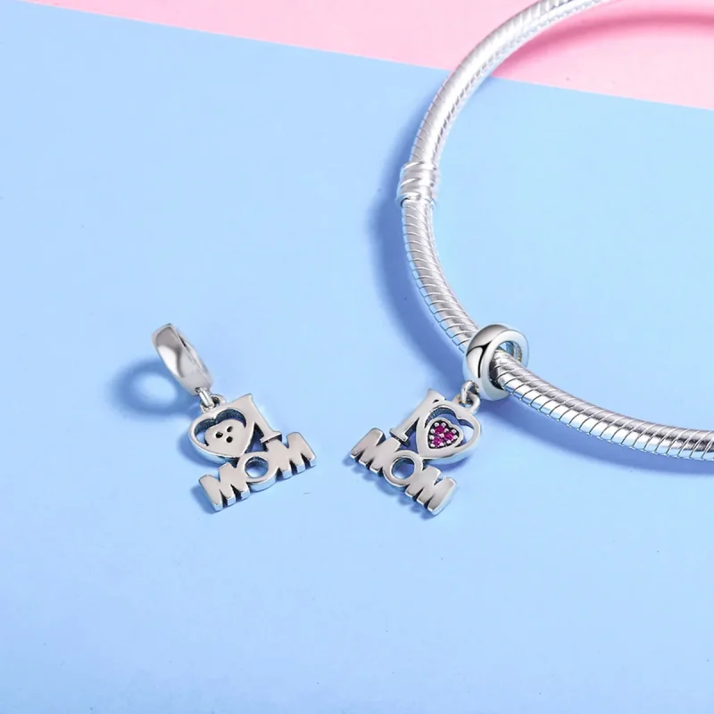 (immagine per) Charm Pendente tipo Pandora Amo la MAMMA - SCC420 - Visualizza 6